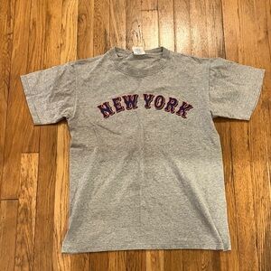 NY Mets David Wright majestic grey t-shirt men’s size medium